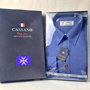 Cassano Men's Shirt Long Sleeve Size Large